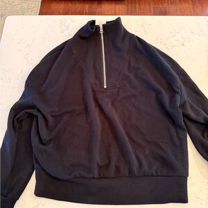Varley double soft Black Half-Zip Pullover